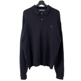 画像: 90s POLO GOLF CABLE KNIT POLO SHIRT