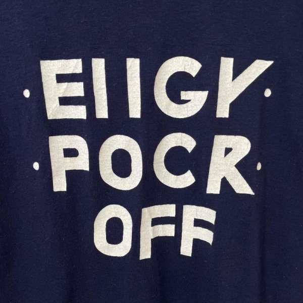 画像2: 70s~80s EIIGY POCR OFF→FUCK OFF GIMMICK TEE SHIRT (2)