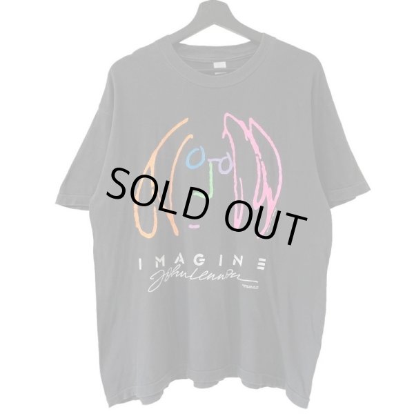 画像1: 80s USA製 JOHN LENNON IMAGINE ART TEE SHIRT (1)