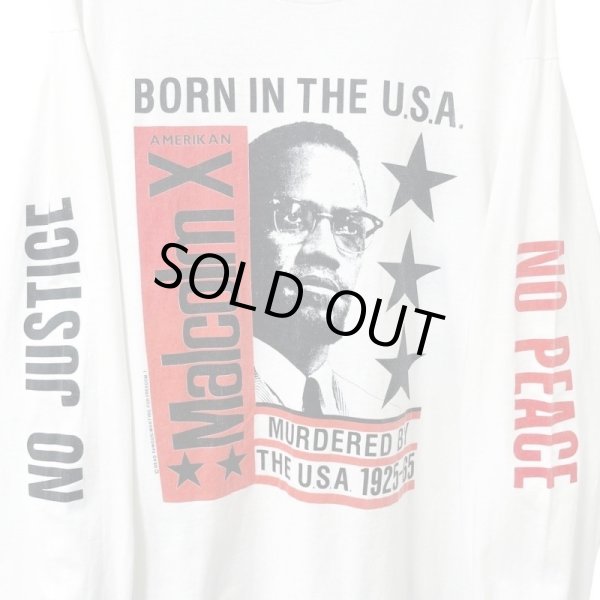 画像2: 90s USA製 MALCOLM X L/S TEE SHIRT (2)