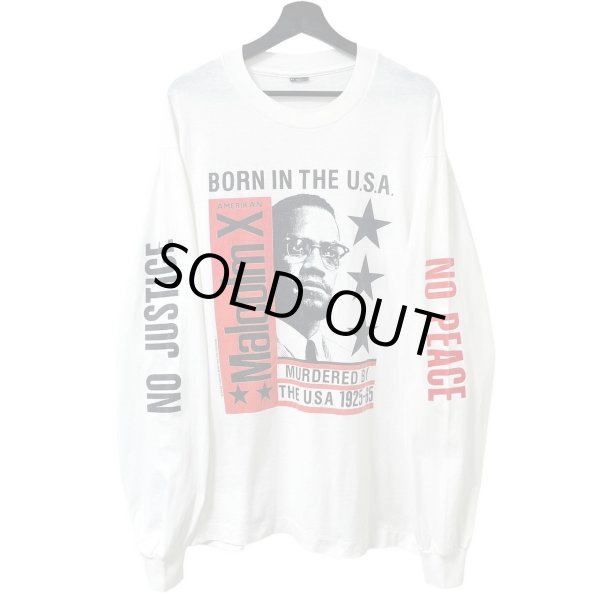 画像1: 90s USA製 MALCOLM X L/S TEE SHIRT (1)