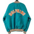 画像2: 80s~90s USA製 MIAMI DOLPHINS NYLON STUDIUM JACKET (2)