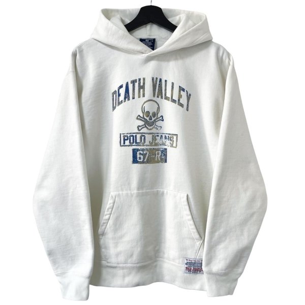 画像1: 90s~00s POLO JEANS SKULL COLLGE HOODIE (1)