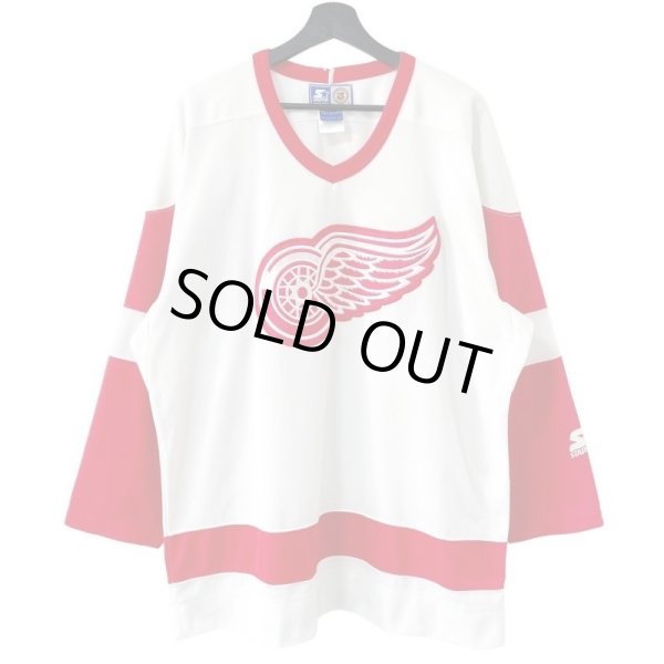 画像1: 90s DETROIT RED WINGS GAME SHIRT (1)