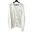 画像1: 80s USA製 LACOSTE ACRYL KNIT CARDIGAN "WHITE" (1)