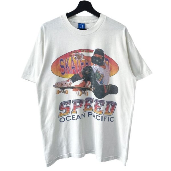 画像1: 90s OCEAN PACIFIC SK8 TEE SHIRT (1)