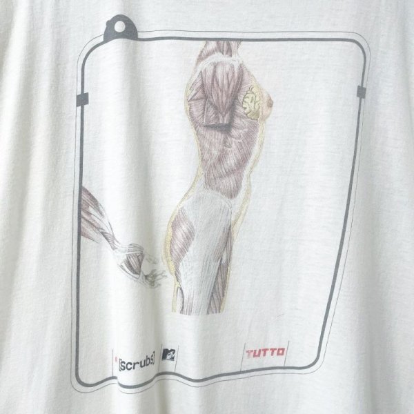 画像3: 00s MTV SCRUBS TV series ANATOMY TEE SHIRT (3)