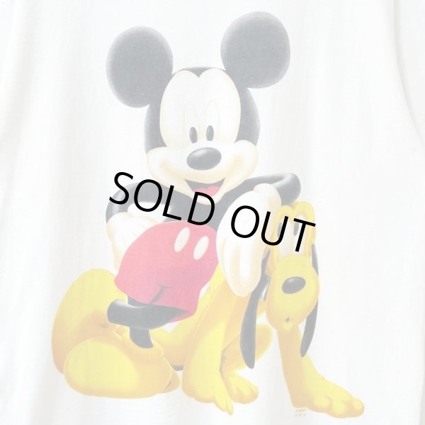 画像2: 90s USA製 MICKEY&PLUTO TEE SHIRT (2)