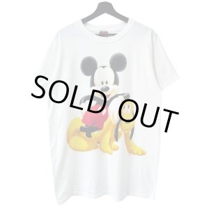 画像: 90s USA製 MICKEY&PLUTO TEE SHIRT