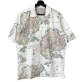 画像: 90s USA製　L.L.BEAN WORLD MAP HAWAIIAN S/S SHIRT