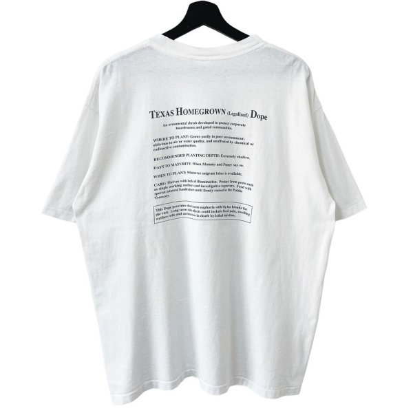 画像2: 00s USA製 TEXAS HOMEGROWN DOPE BUSH MARIJUANA TEE SHIRT (2)