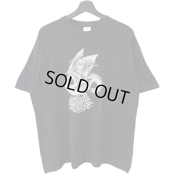 画像1: 00s MC ESCHER DRAGON ART TEE SHIRT (1)