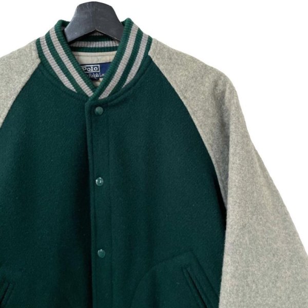 画像2: 90s RALPH LAUREN WOOL VARSITY JACKET (2)