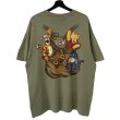 画像1: 90s USA製 POOH TRICK ART TEE SHIRT (1)