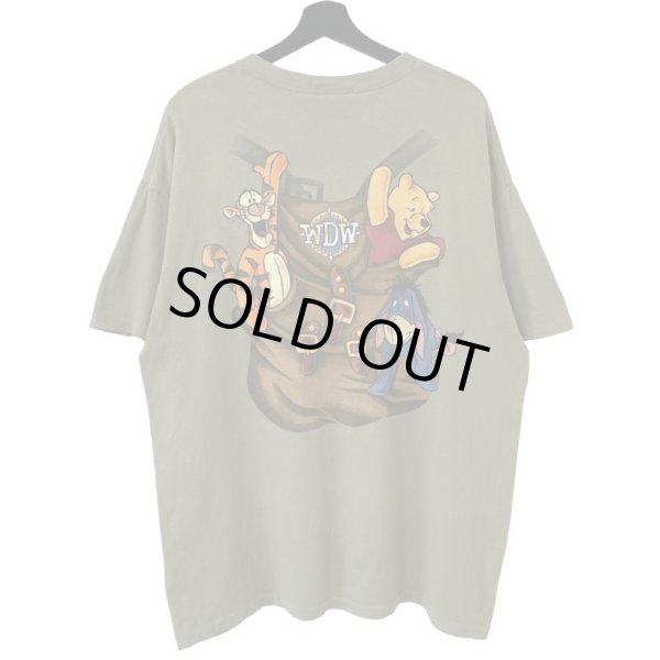 画像1: 90s USA製 POOH TRICK ART TEE SHIRT (1)