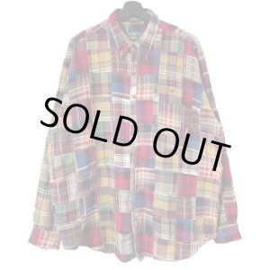 画像: 80s~90s ORVIS PATCH WORK FLANNELL L/S SHIRT