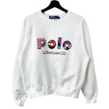 画像: 90s RALPH LAUREN FLAG LOGO SWEAT SHIRT