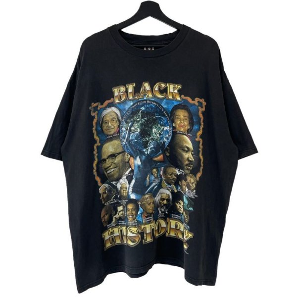 画像1: 00s BLACK HISTORY RAPTEE STYLE TEE SHIRT (1)