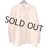 画像: 90s USA製　WEK SAMON PINK 裏起毛 L/S SHIRT