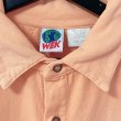 画像4: 90s USA製　WEK SAMON PINK 裏起毛 L/S SHIRT (4)