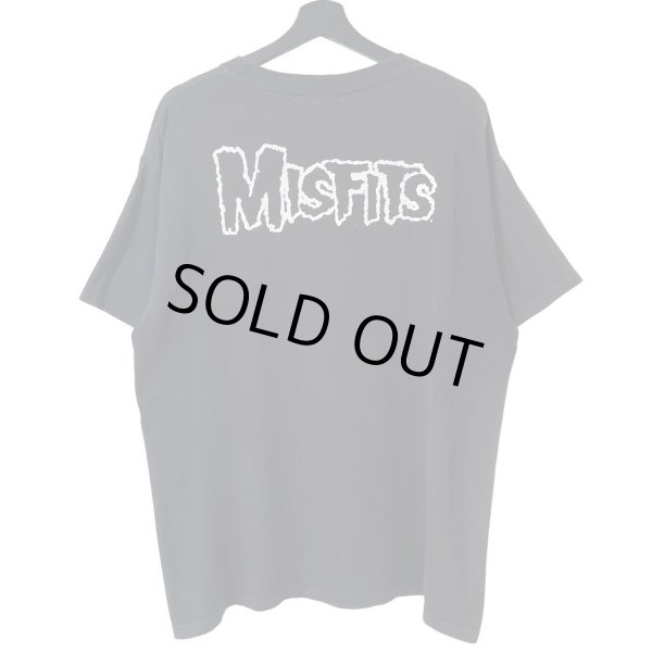 画像2: 00s MISFITS SKULL FACE BAND TEE SHIRT (2)