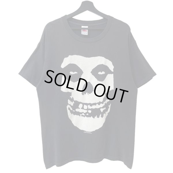 画像1: 00s MISFITS SKULL FACE BAND TEE SHIRT (1)