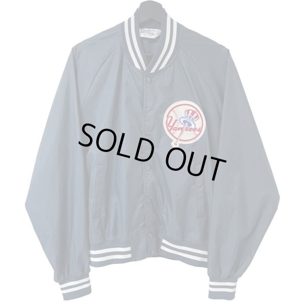 画像1: 90s USA製 CHALK LINE NEW YORK YANKEES NYLON STUDIUM JACKET (1)
