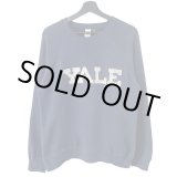 画像: 70s~80s USA製 YALE FLOCKY PRINT COLLEGE SWEATSHIRT
