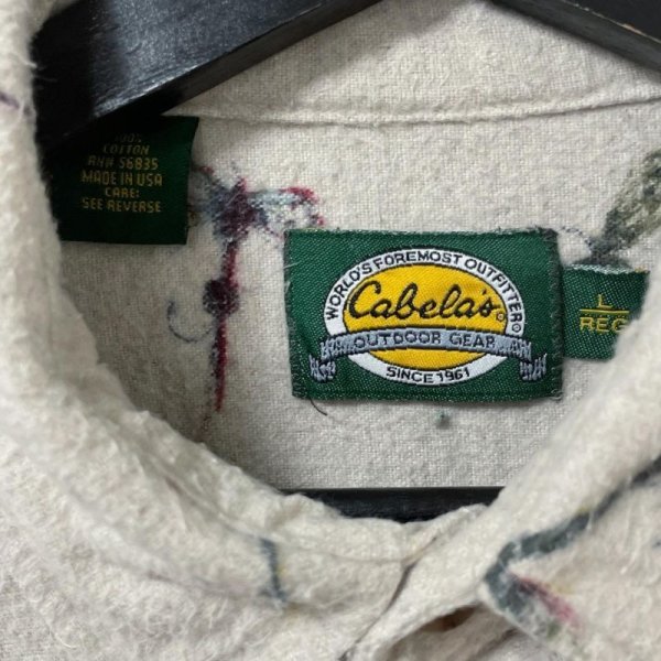 画像3: 90s USA製 CABELAS LURE CHAMOIS L/S SHIRT (3)