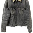 画像3: 00s EURO LEVI'S 71550-04 BLACK BOA DENIM JACKET (3)