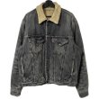 画像1: 00s EURO LEVI'S 71550-04 BLACK BOA DENIM JACKET (1)