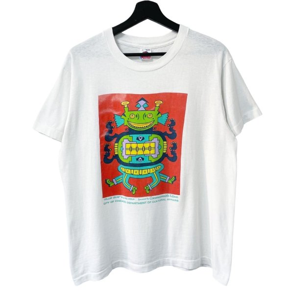 画像1: 90s USA製 KARL WIRSUM PLUG BUG ART TEE SHIRT (1)