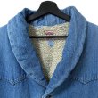 画像3: 80s イタリア製 LEVI'S SHAWL COLLAR 裏BOA DENIM JACKET (3)