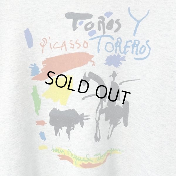 画像2: 90s USA製　PICASSO TOROS Y TOREROS BOOK COVER ART SWEAT SHIRT (2)