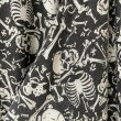 画像5: 80s イングランド製 LA ROCKA SKULL BONES LOOP COLLAR SHIRT (5)