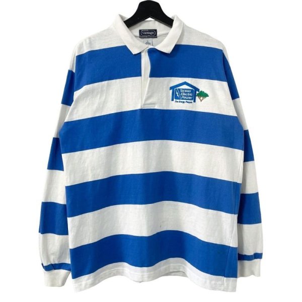 画像1: 90s USA製　Tucson Electric Power 企業 RUGGER SHIRT (1)