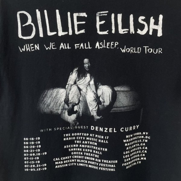 画像4: 19s  BILLIE EILISH WORLD TOUR TEE SHIRT (4)