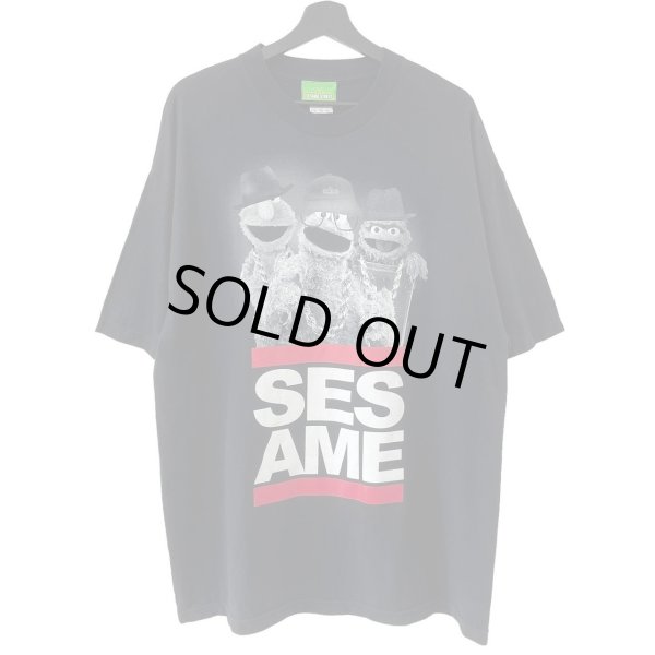 画像1: 00s SESAME STREET RUN DMC PARODY TEE SHIRT (1)