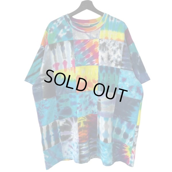 画像1: 90s USA製 EYE DYE TIE DYE PATCH WORK TEE SHIRT (1)
