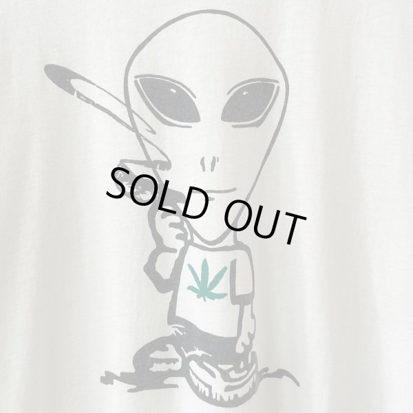 画像2: 90s ALIEN MARIJUANA ART TEE SHIRT (2)