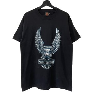 画像: 90s USA製 HARLEY DAVIDSON METALIC EAGLE TEE SHIRT