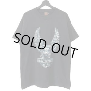 画像: 90s USA製 HARLEY DAVIDSON METALIC EAGLE TEE SHIRT
