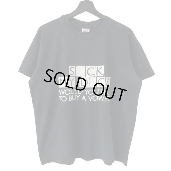 画像1: 90s USA製 SUCK MY DICK CROSSWORD TEE SHIRT (1)