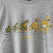 画像2: 90s USA製 THE SIMPSONS 人類の進化過程 TEE SHIRT (2)