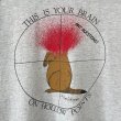 画像4: 90s USA製 THIS IS YOUR BRAIN GUN SHOT ART TEE SHIRT (4)