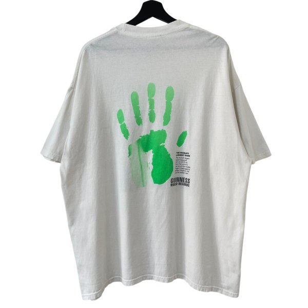 画像1: 00s ROBERT WADLOW GUINESS WORLD RECORDS THE WORLD'S LARGEST HAND TEE SHIRT (1)