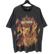 画像1: 90s USA製 HARLEY DAVIDSON BAR&SHIELD FLAME TEE SHIRT (1)