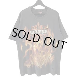 画像: 90s USA製 HARLEY DAVIDSON BAR&SHIELD FLAME TEE SHIRT