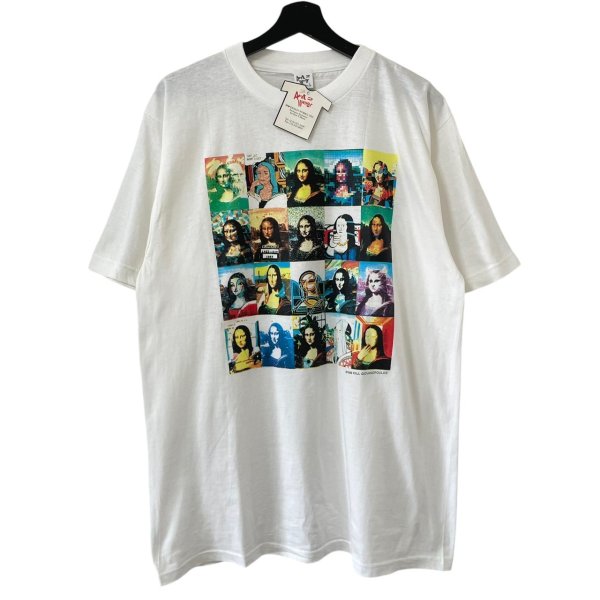 画像1: 90s PAUL GIOVANOPOULOS MONA LISA TEE SHIRT (1)