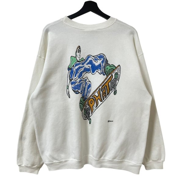 画像1: 90s USA製 HANES SK8 PRINT SWEATSHIRT (1)